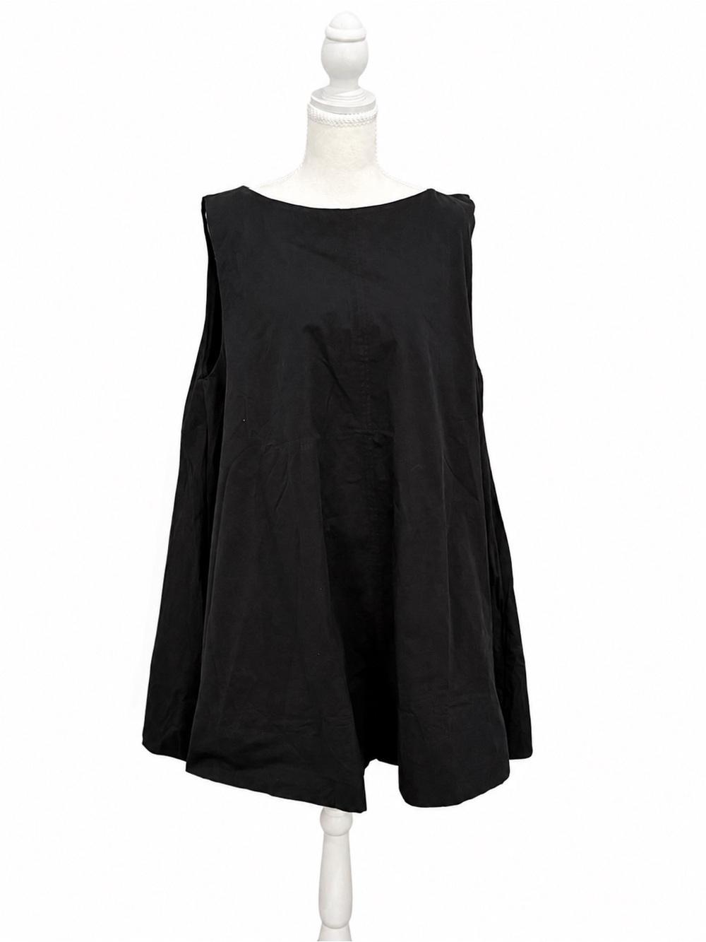 DISSH Black Sleeveless Mini Dress NWT Size 16 Oversized Shift Babydoll